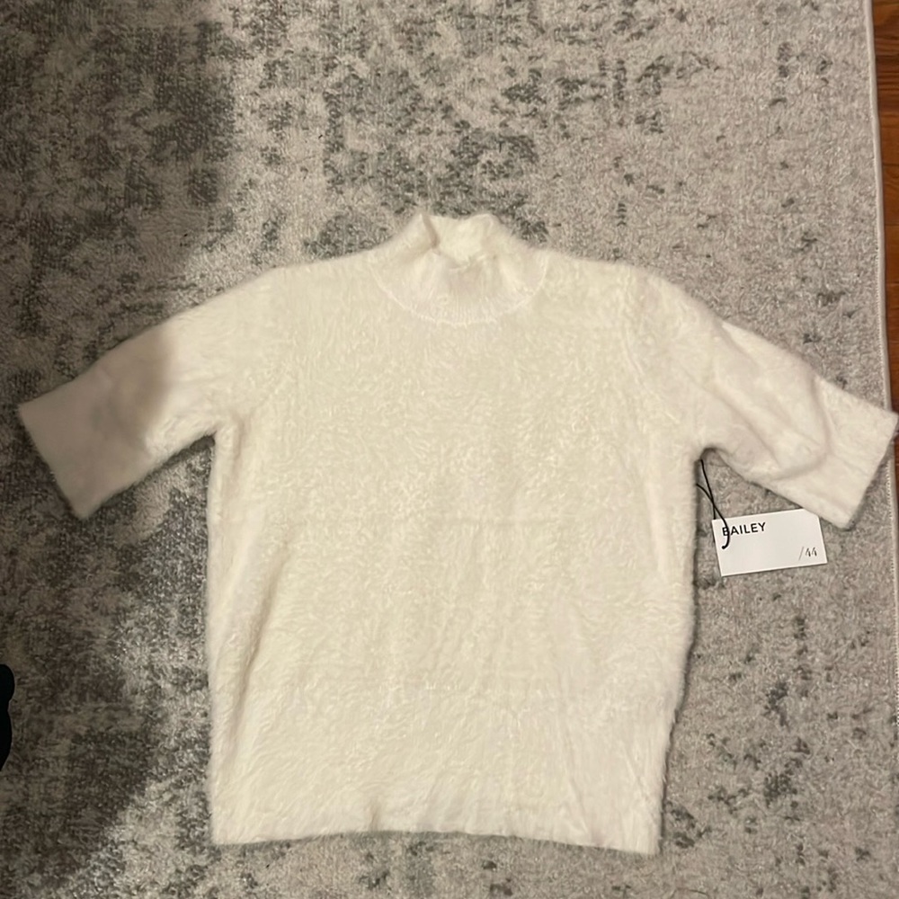 Bailey 44 Mock Neck Short Sleeve Sweater